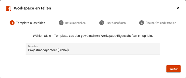 Template im WorkspaceHub