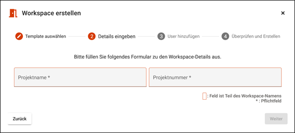 Fertiges Template im WorkspaceHub