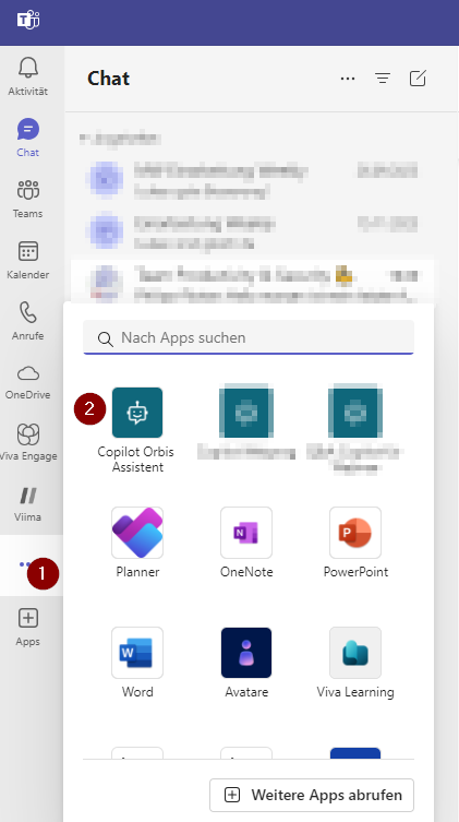 Copilot in Microsoft Teams hinzufügen