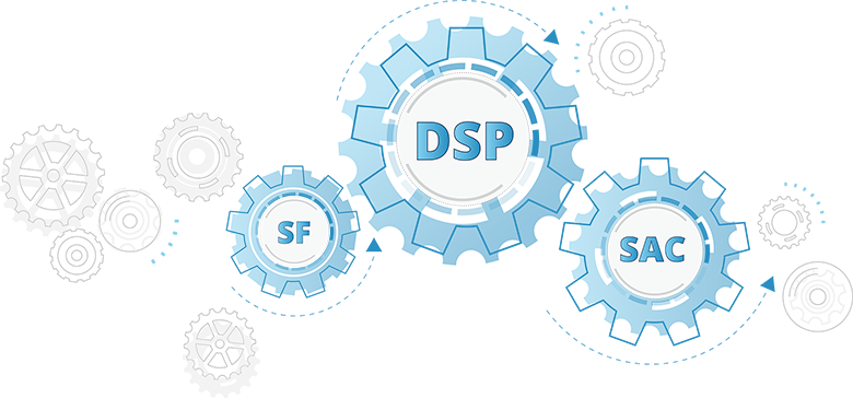 Schaubild zu DSP, SAC & SF